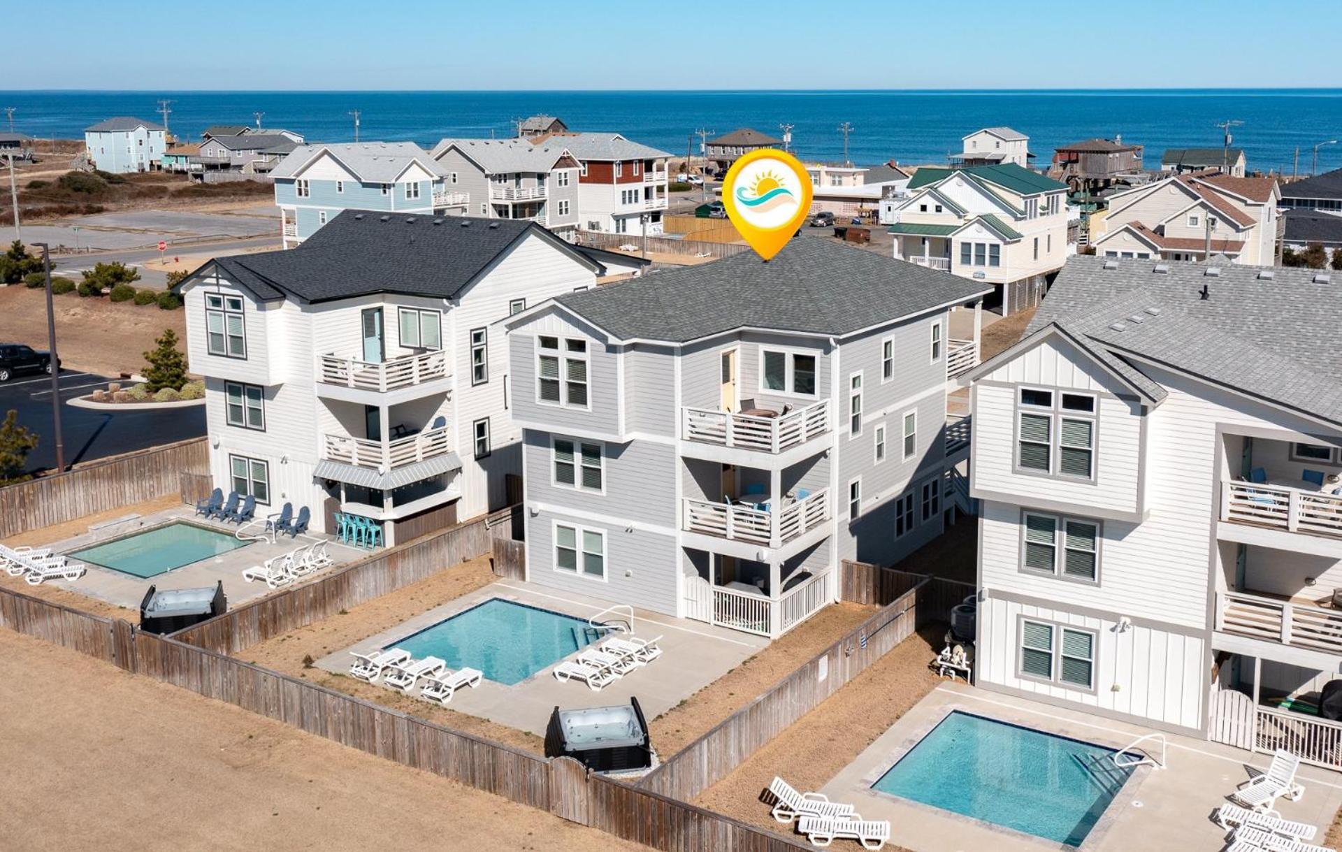 4058 Beach Haven 4 Min Walk To Beach Pool Кити Хоук Екстериор снимка